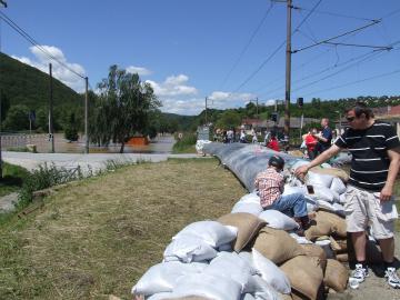 Povodne jún 2010, Hornád 5.6.2010 Povodne jún 2010, Hornád 5.6.2010